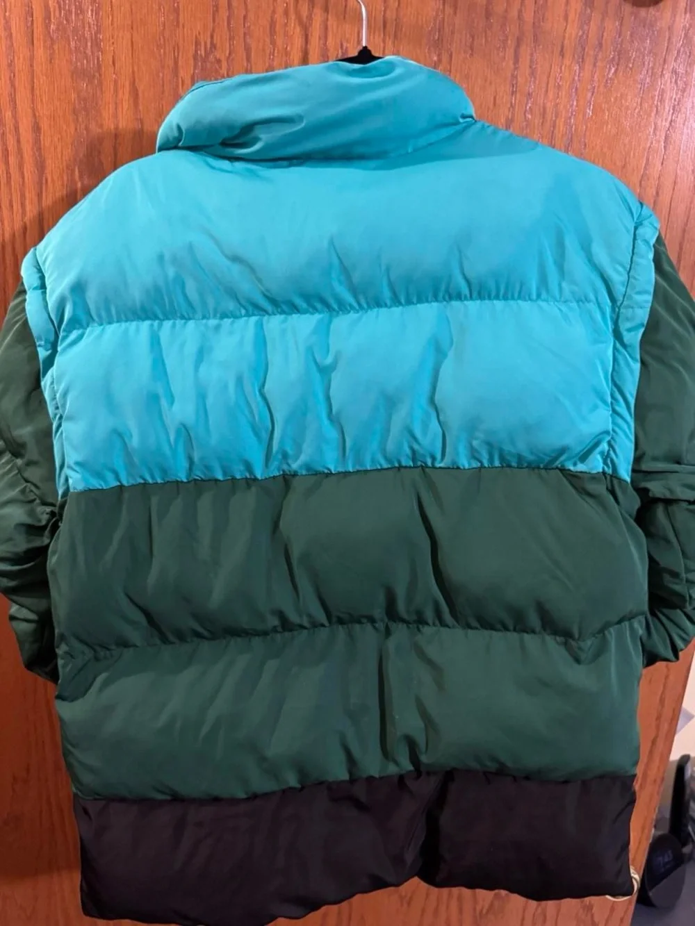 LEGO x Target Convertible Puffer Jacket – Teal/Green/Black – Size XL